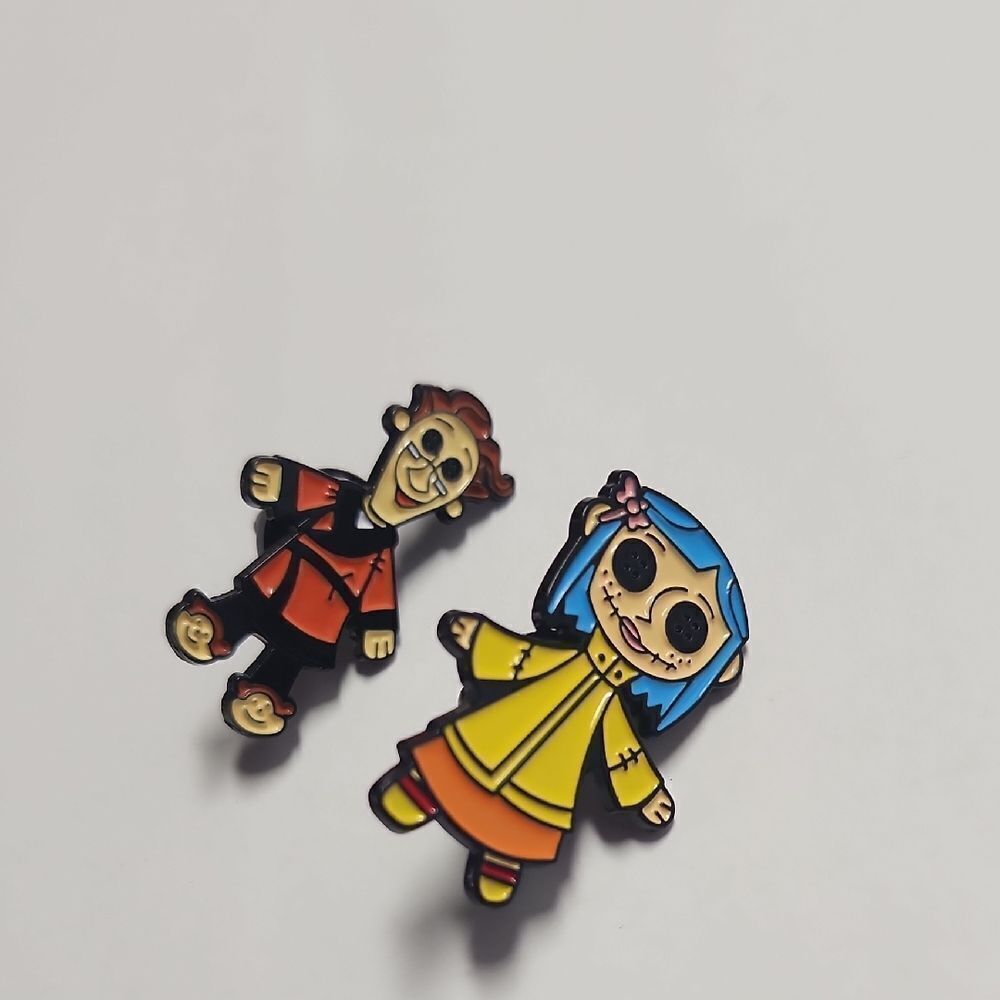 Colorful Cartoon Character Pins